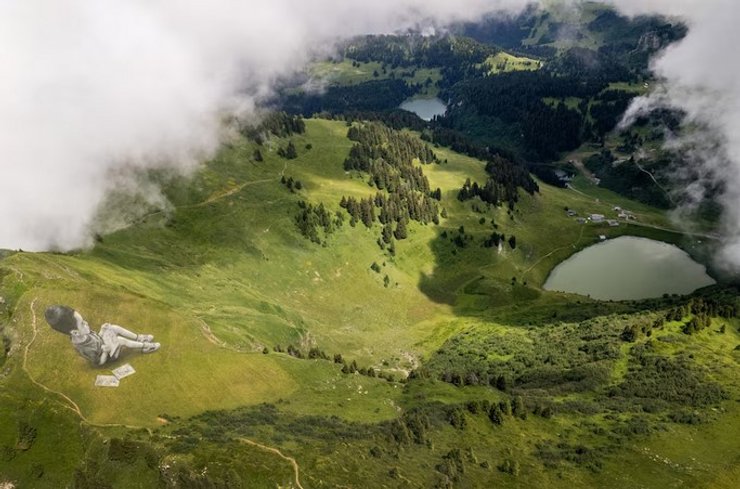 картина, Альпи, SAYPE, художник