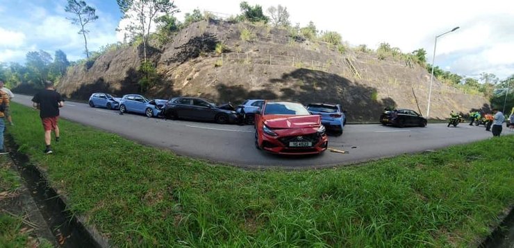 дтп китай Hyundai i30 N, дтп хюндай, авария хюндай, Hyundai i30