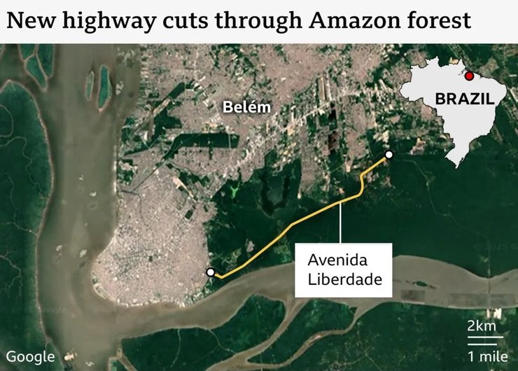 бразилия климатический саммит шоссе