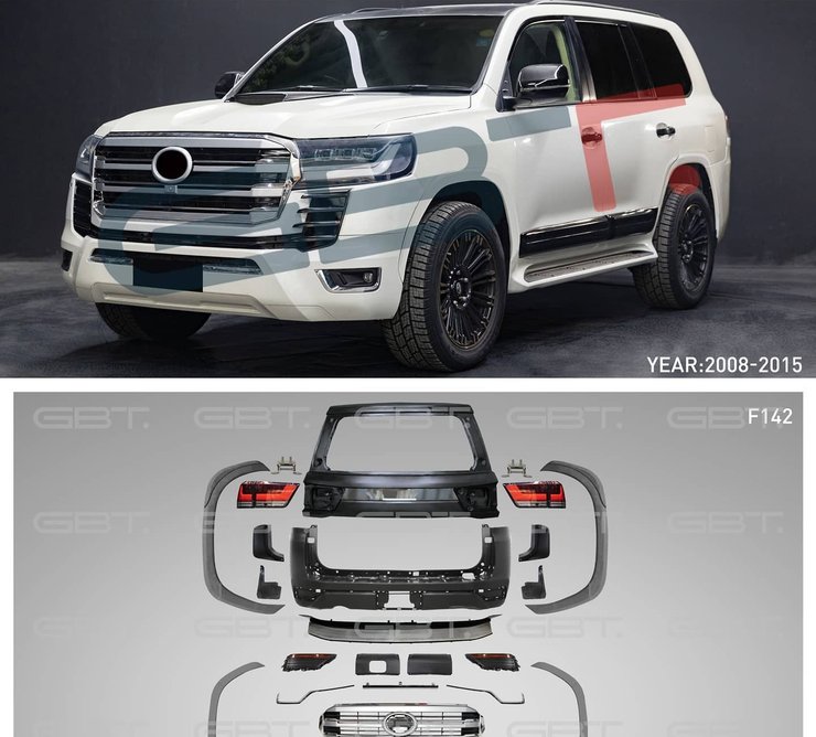 Клон Toyota Land Cruiser 300, Toyota Land Cruiser 300, Тюнинг Toyota Land Cruiser, новый Toyota Land Cruiser