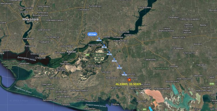 ЗРГК "Панцирь-С1" ВС РФ на Херсонщине