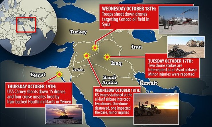 Американский эсминец атаковал дроны и ракеты, выпущенные из Йемена