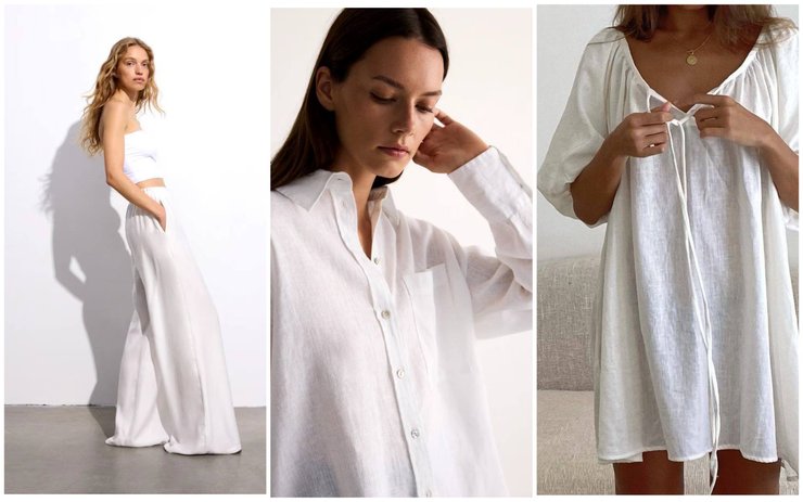 Полупрозрачные светлые ткани — тренд 2024