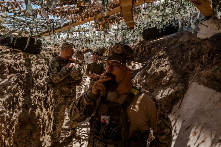 Боец ВСУ в Херсонской области. украинский военный фото,