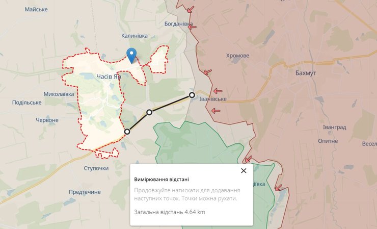 Іванівське, 4 березня, Бахмут, бої, Донецька область
