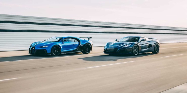 Bugatti Chiron і Rimac Nevera