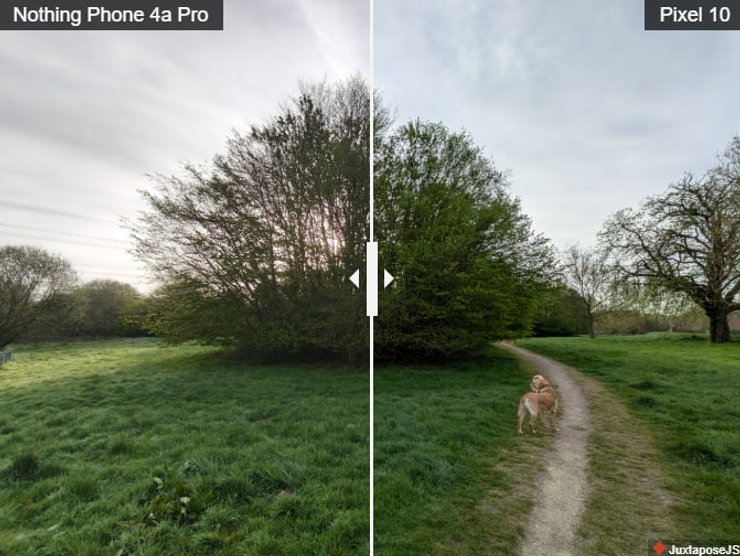 Фото на ультраширокоугольный объектив Phone 4a Pro и Pixel 10