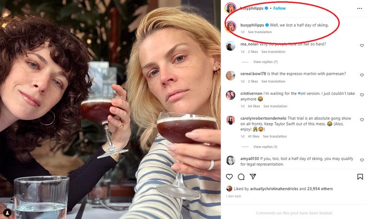 бізі філіппс, гвінет пелтроу, суд