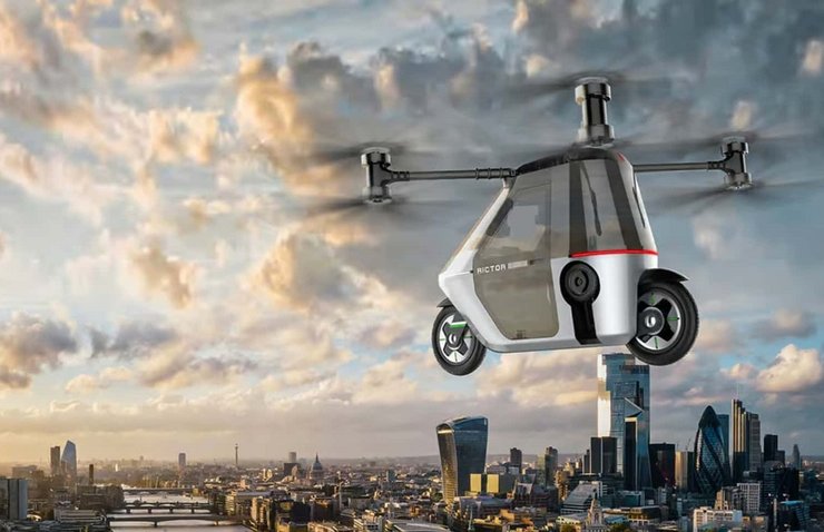 Skyrider X1, электрический мотоцикл, летающее авто