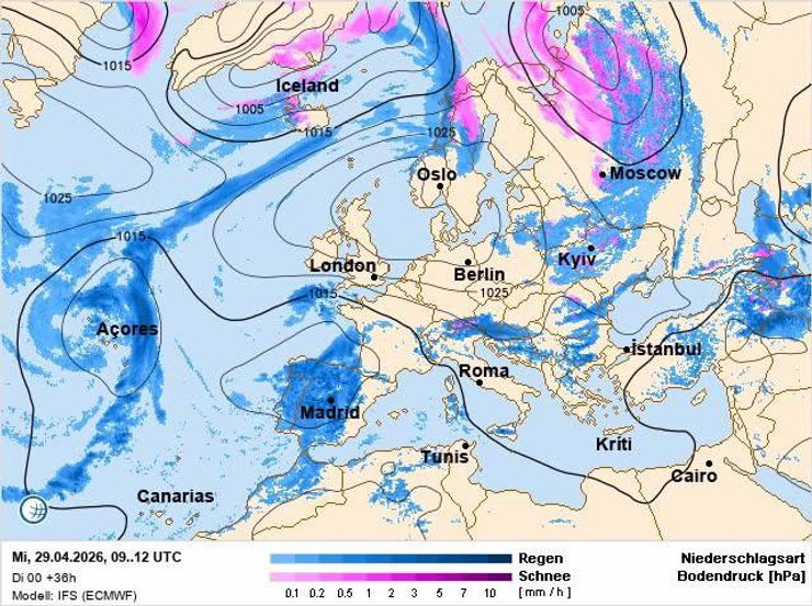 Погода в Україні — у Києві пішов сніг