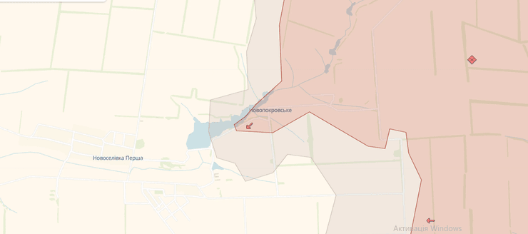 Враг оккупировал Новопокровское