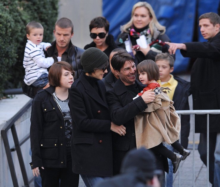 Том Круз та Девід Бекхем з дружинами та дітьми