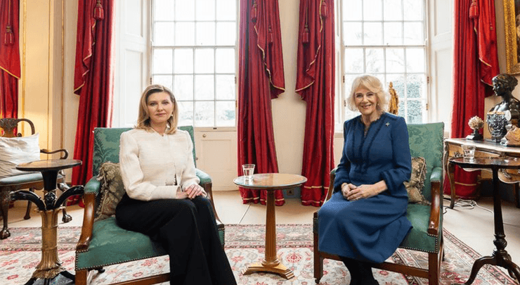 Елена Зеленская и королева Камилла