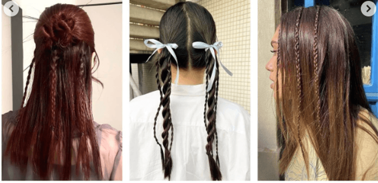 Тонкие косички