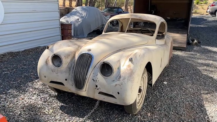 купе jaguar xk120, Jaguar XK120, ягуар хк120, спорткар Jaguar, Jaguar XK120 1953