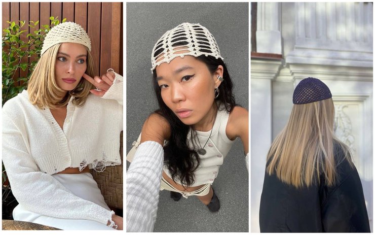 ВЯЗАННЫЕ ЧЕПЧИКИ — тренд 2024