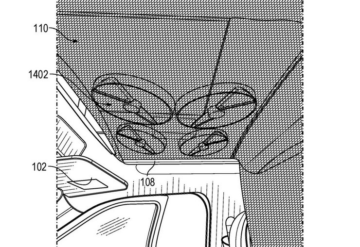 Ford, кріплення для дрона, люк