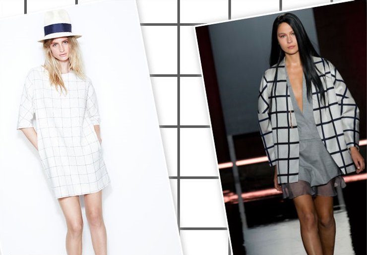 "Сетчатая" клетка, клетка, клетчатый принт