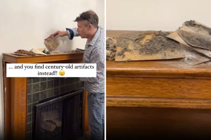 Женщина нашла в старом доме настоящий клад, открытки, артефакты, интересные находки, уникальные вещи