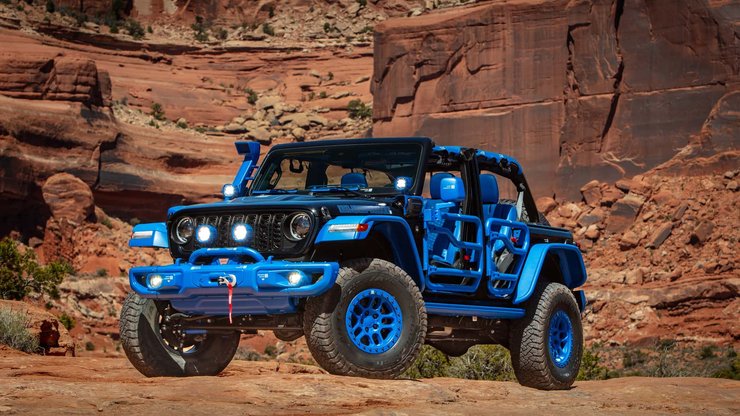 Jeep Wrangler 4xe Blueprint, Jeep Wrangler, внедорожники Jeep, пикапы Jeep, пикап Jeep, пикап Jeep