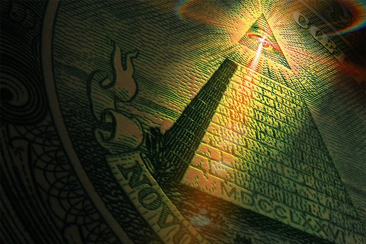 пирамида, глаз, доллар, фото