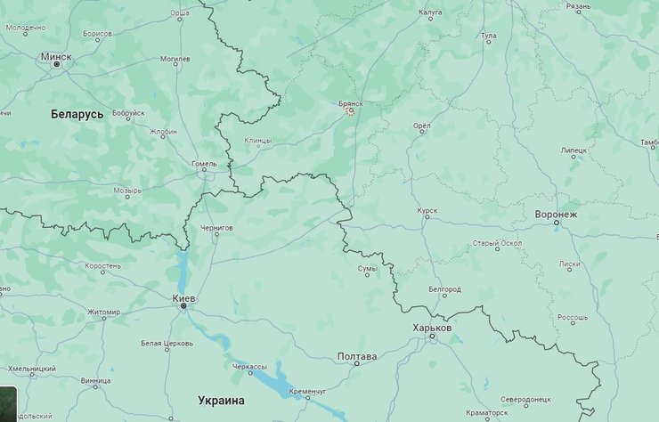 Брянск, карта