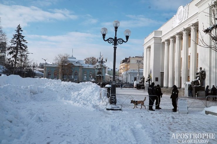 Київ в снігу, фото
