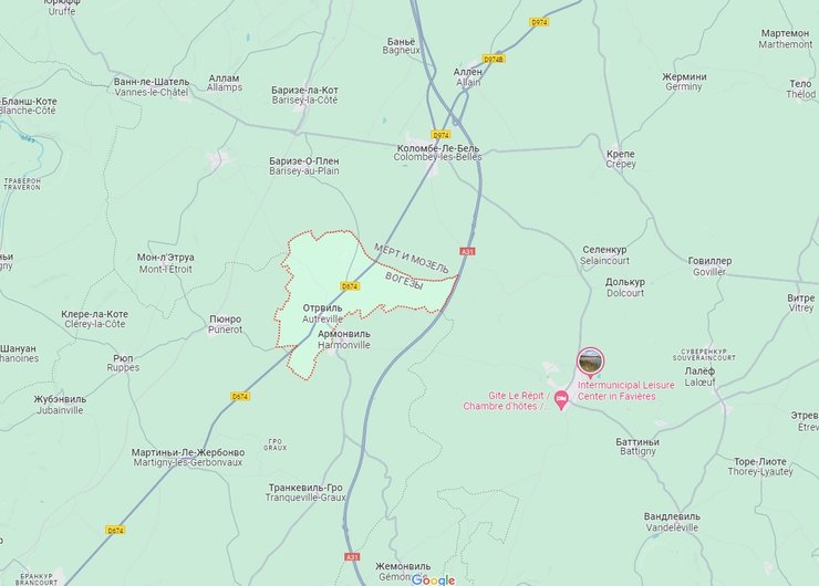 карта франция