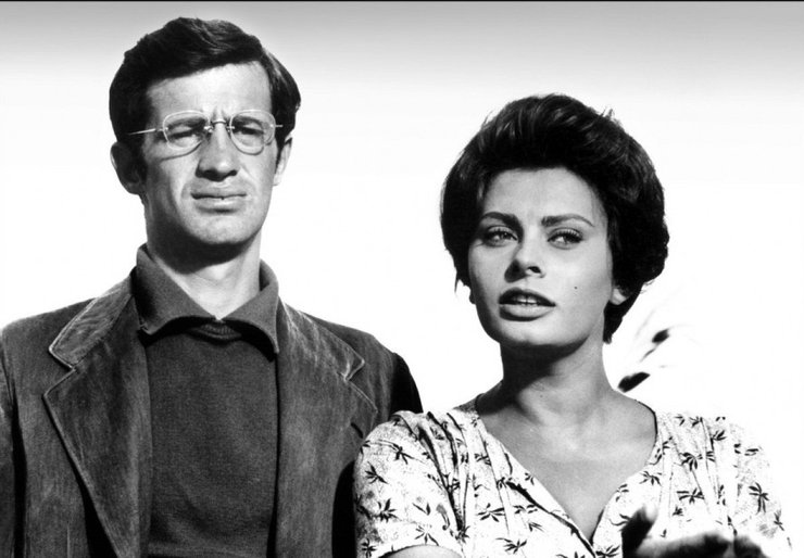 Жан-Поль Бельмондо и Софи Лорен в фильме "Чочара", чочара, жан поль бельмондо, софи лорен