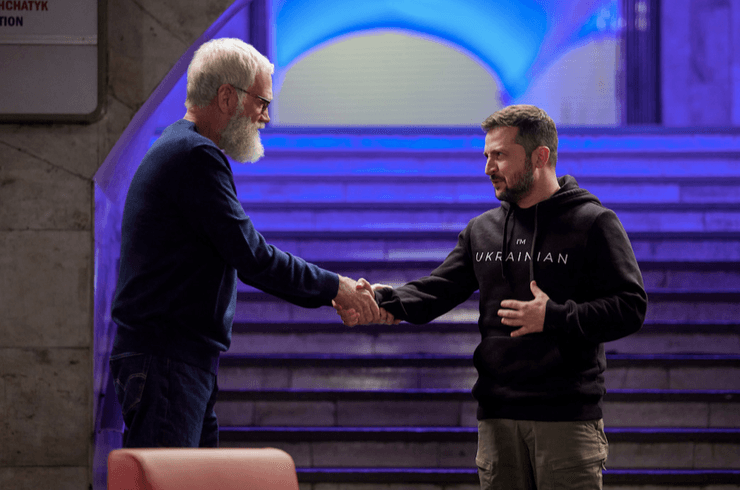 Девід Леттерман та Володимир Зеленський нетфлікс netflix