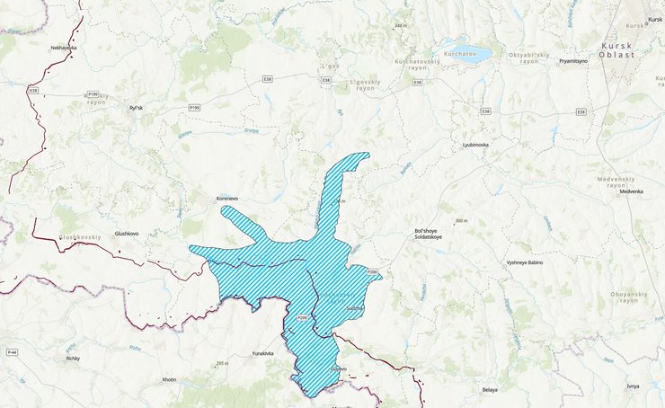 Прорив в Курській області, карта боїв, 9 серпня, ISW