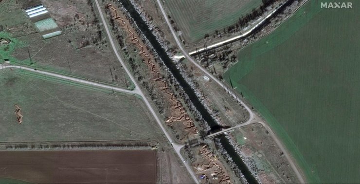 Крим, окупація, півострів, знімок, супутниковий знімок, зміцнення, окопи, контрнаступ зсу