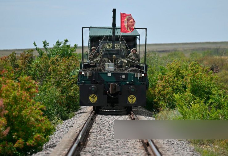 Бронепоїзд ЗС РФ на Покровському напрямку