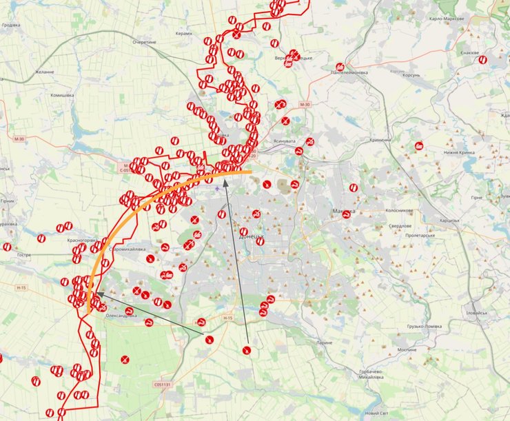 пушки РФ в Донецке