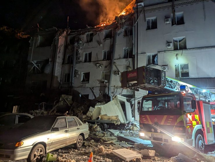 Атакований готель в Кривому Розі