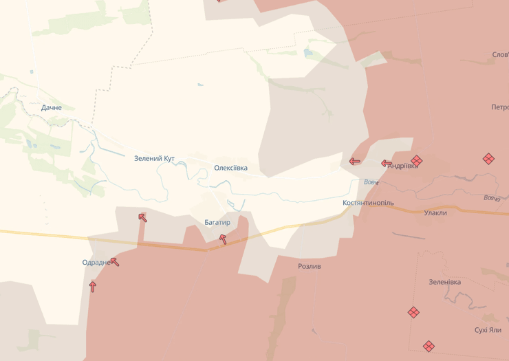Наступление ВС РФ в Донецкой области