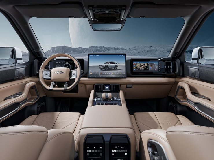 салон BYD FangChengBao Leopard 8, BYD FangChengBao, FangChengBao Leopard 8, внедорожник BYD