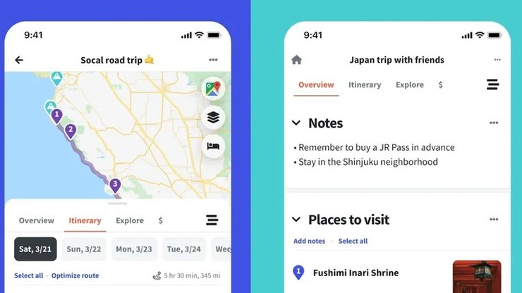 приложение Wanderlog