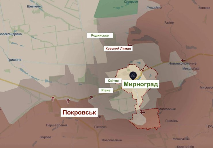 Ситуація на Покровському напрямку - карти DeepState