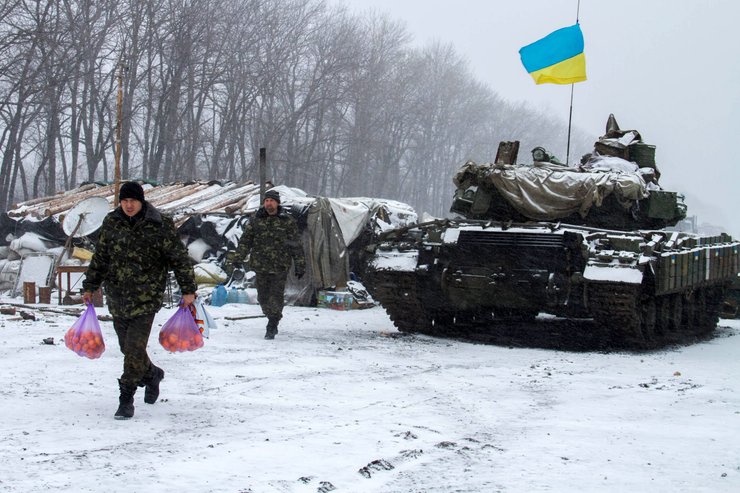 Новый год под Дебальцево