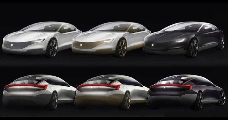 рисунок, эскиз, как может выглядеть Apple Car