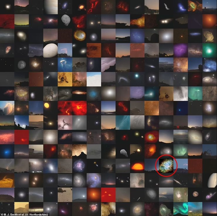 мозаїка, космос, Всесвіт, фото, знімки