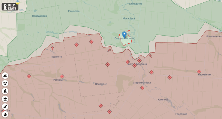 Старомайорское на карте