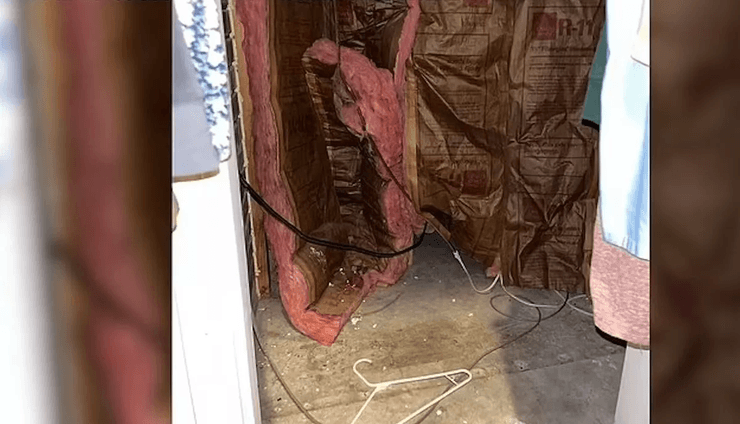 Дверь в шкаф, спрятал ребенка в шкафу, уголовное преступление, 5-летняя девочка, потайная дверь, укрывал ребенка, опека