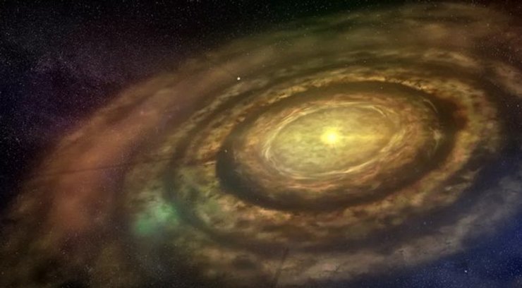 протопланетный диск, звезда