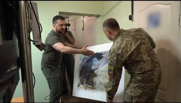 Зеленський, Сирський, подарунок, картина