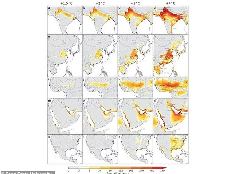 тепловая карта жара