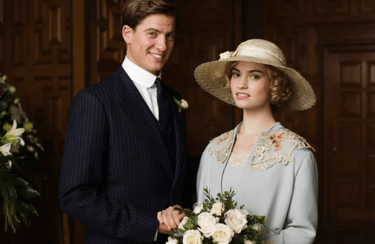 Лили Джеймс играет в кино