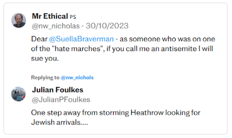 Антисемитский пост