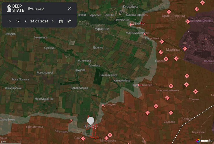 Карта боевых действий